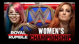 Asuka vs. Becky Lynch - Smackdown Live Women's Title Match: WWE: Royal Rumble Highlights