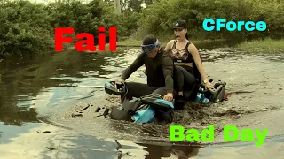 Friends sinking an atv -atv fails