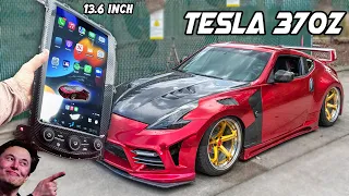 INSTALLING a Giant TESLA SCREEN Inside my RACE CAR! Will it work?