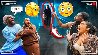 HAUNTED HOUSE PRANK On My Boyfriend's Family! *THEY RUN!*