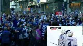 Fans React to Franson's 2-1 Goal - Leafs vs. Bruins (R1G7) - May/13/2013