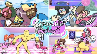 Playing Scratchin' Melodii (Sage 2022 Demo) - All Songs & Losing Animations (Rythm Game)