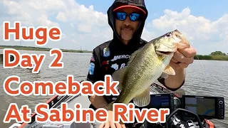 Huge Day 2 Comeback in Sabine River BASS Elite