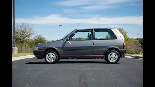 1990 Fiat Uno Turbo Phase II The Coffin Driving Walk Around For Sale Bring A Trailer