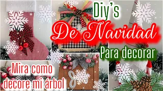 4 Lindas IDEAS NAVIDEÑAS para regalar o vender / ideas con reciclaje / Diy christmas decorations