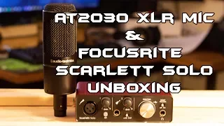 Unboxing - Audio Technica AT2035 & Focusrite Scarlett Solo USB Audio interface (2nd Gen)