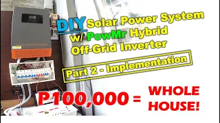 DIY Solar Power System (PowMr | Jinko | Solar Homes) Part 2 - Unboxing and Setup