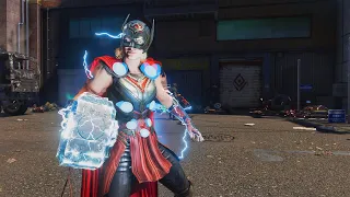 Mighty Thor MCU Gameplay - Marvel's Avengers (Love and Thunder Jane Foster)