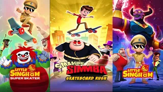 Android New Games : Little singham Super Skater VS Smaashhing Simmba VS Little Singham Police.