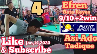 4/10 EFREN BATA REYES 9/10+2Win VS ASSIS ADO TADIQUE @LODORA VILLAGES,MUNTINLUPA