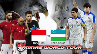 DRAMATIS! MELAWAN SERIGALA PUTIH SANG JUARA PIALA ASIA | UZBEKISTAN VS INDONESIA | TIMNAS WORLD TOUR