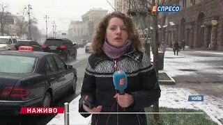 Сильна ожеледиця в Києві