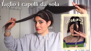 mi taglio i capelli da sola seguendo un tutorial su tiktok • buttefly haircut 🦋✂️