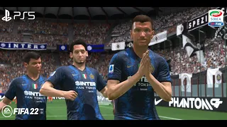 FIFA 22 - Intermilan vs Spezia Serie A Season 2023 Full Match 4K HDR PS5 Gameplay