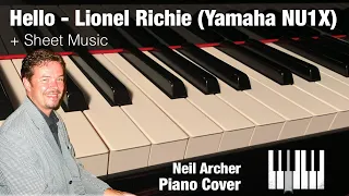 Hello - Lionel Richie - HD Piano Cover (NU1X) + Sheet Music