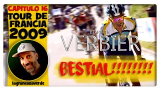 #16 Alberto Contador y su BRUTAL ATAQUE en Verbier!!!. TOUR DE FRANCIA 2009. Etapa 15. Cap. 16.