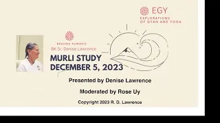 EGY murli study 5 December 2023