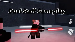 Saber Showdown Dual Staff showcase