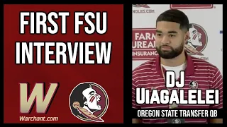 DJ Uiagalelei DJU First FSU Interview | FSU Football | Transfer Portal | Warchant TV #FSU