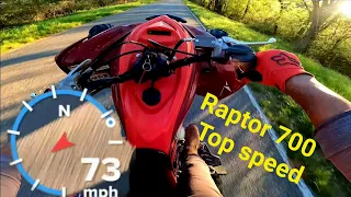 Raptor 700r top speed