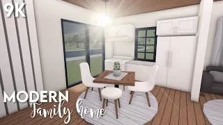 9k No-Gamepass Modern Family Home | Bloxburg ROBLOX speedbuild