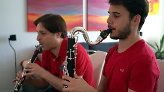 Baby Elephant Walk by Henry Mancini. Jose Franch-Ballester & Bernardino Assunçao, clarinets.