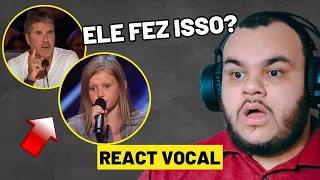 PROFESSOR DE CANTO REAGE Simon INTERROMPE Garotinha e Pediu Para Ela Cantar A Capella! SURPREENDENTE