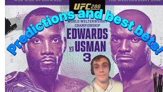 U.F.C. 286 Edwards vs. Usman 3 Full Card Predictions and Best Bets!
