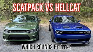 Hellcat VS Scatpack Exhaust (Ft. A NEW 2021 Charger Scatpack)