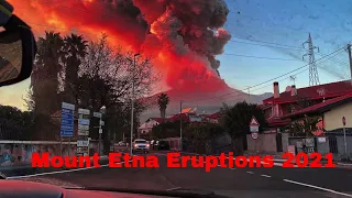 Mount Etna Erupts February 2021 #Sicily #Etnaeruptions2021