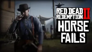 RED DEAD REDEMPTION 2 - HORSE FAILS (RDR2 FAIL COMPILATION)