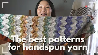 5 knitting patterns for colorful handspun yarn