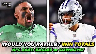 WOULD YOU RATHER: NFL WIN TOTALS! Eagles or Cowboys? | The Lombardi Line - MAY 17, 2024