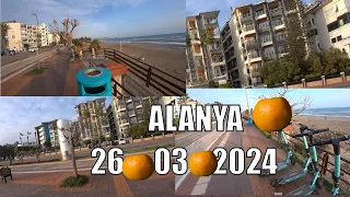 ALANYA 26 03 2024 АЛАНЬЯ 26 МАРТА ЧТО НА ПЛЯЖАХ В ЦЕНТРЕ СЕГОДНЯ