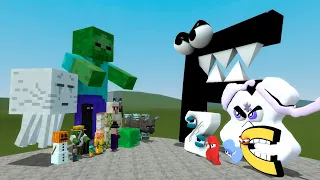 ALL MINECRAFT MOBS VS ALL ALPHABET LORE CHARACTERS In Garry's Mod!