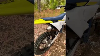 2024 Husqvarna TE150 Two Stroke with Fuel Injection Walk Around #dirtbikemagazine #sports