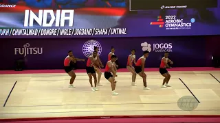 India (IND) - 2022 Aerobic Worlds, Guimaraes (POR) - Aerobic Dance Qualifications