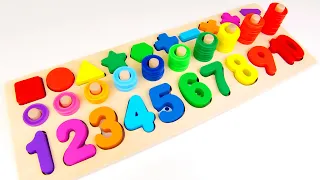 Learn Numbers and Shapes in Hindi & English | Best Educational Video for Toddlers