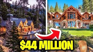 A Look at $44 Million Dollar Lake Tahoe Waterfront Mansion!