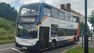 *absolutely knackered* Stagecoach Yorkshire ADL ENVIRO400 trident II route 25 19533 (MX09 KTU)