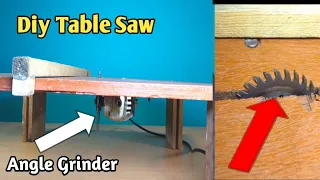 How to Make Table saw using Angle grinder |Diy table saw| Angle grinder hack |