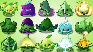 All MINT Plants Power-Up! in Plants vs Zombies 2