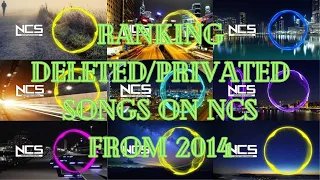 Ranking Deleted NCS Songs from 2014