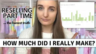 How Much Does a PART TIME Reseller Make in a MONTH? | January 2023 |Ep. 1