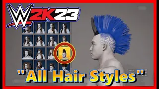 WWE 2K23 All Hair Style options for Men