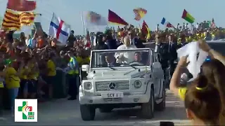 1.5 billion people attending  mass with pope Francis and ended with the Angelus in Lisbon Portugal