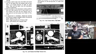 TASCAM 42B Reel to Reel Back Tension Adjustment  Info for Miles