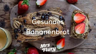 Gesundes Bananenbrot - ohne zusätzlichen Zucker, ohne Fett, vegan