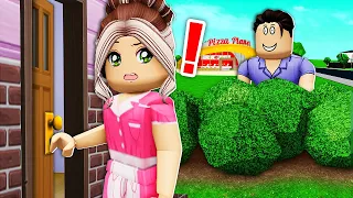 I Worked As A Waitress.. Weird Customer FOLLOWED Me Home! (Roblox)