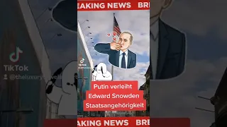 Putin verleiht Edward Snowden russische Staatsbürgerschaft | Der HON Klartext Shorts